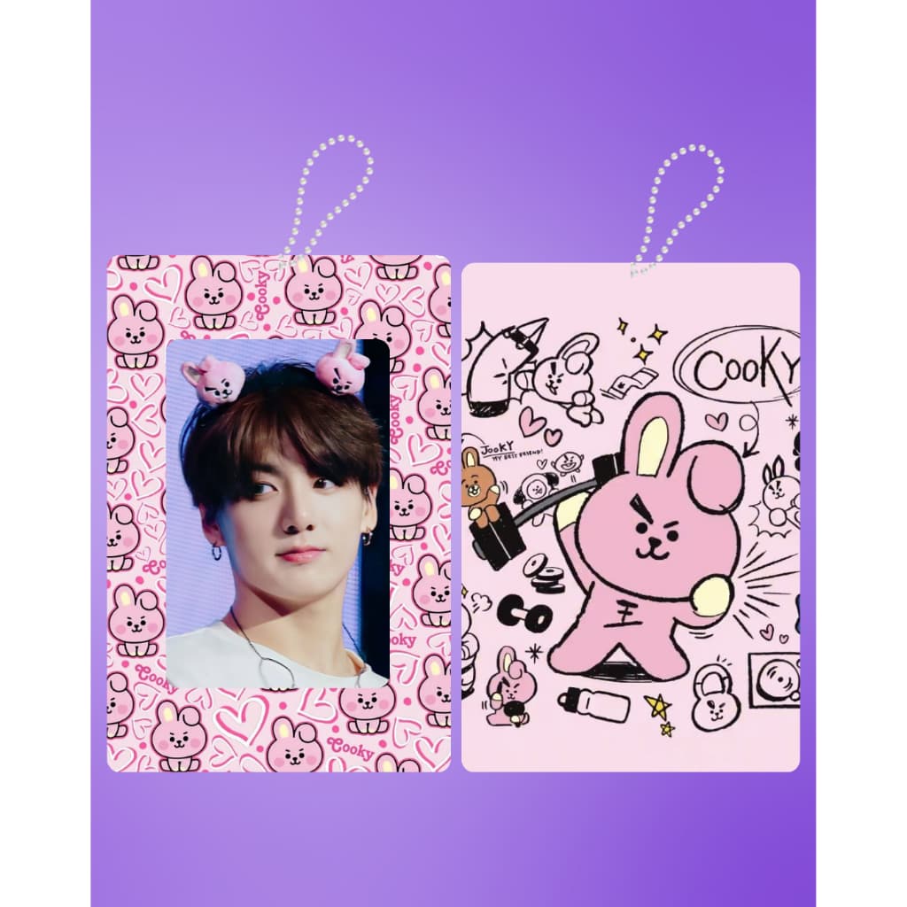 CHAVEIRO HOLDER BT21 FANMADE BTS - CHAVEIRO PLASTIFICADO KPOP