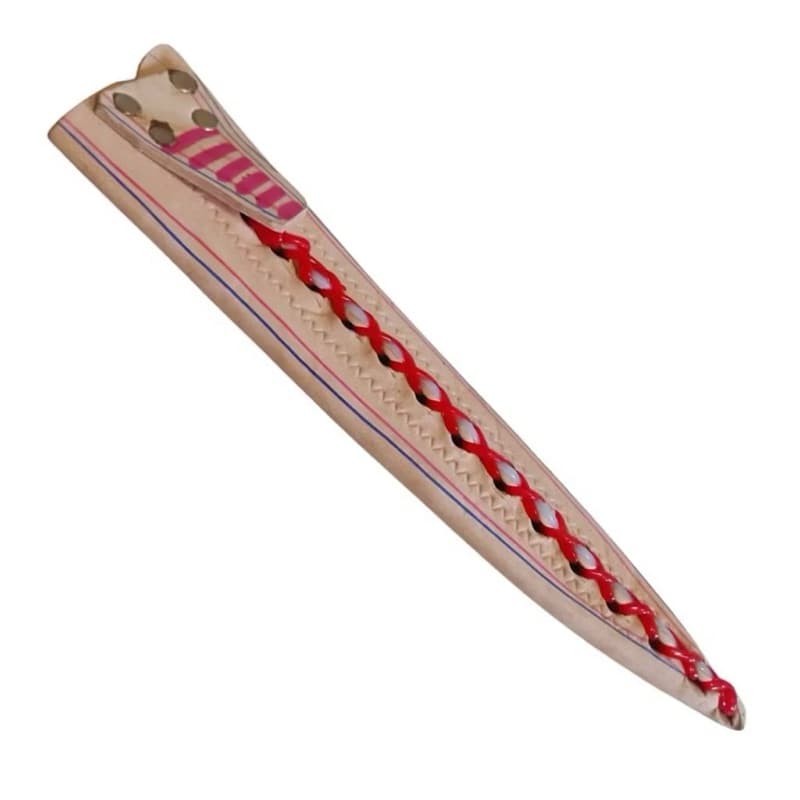 Bainha de Couro Cru Artesanal Rústico para Faca Peixeira 6 a 12 Polegadas