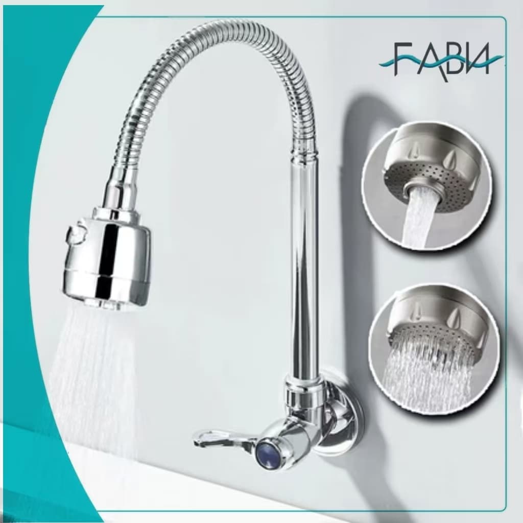 Inox Prata Torneira Cozinha parede chuveiro com rotação de 360° Cozinha Luxo Parede Promoção