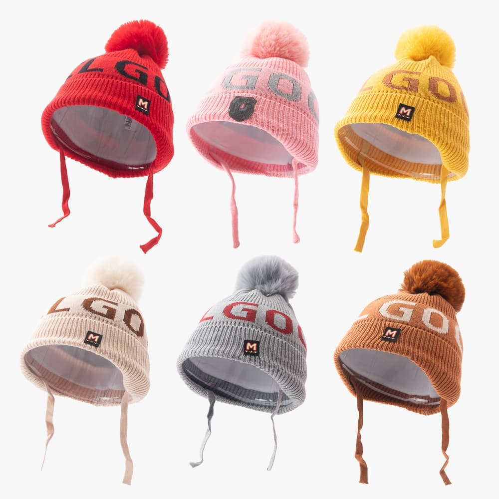 💓【Desconto 50%】Gorro Touca Infantil de Frio Tricotada Fashion para Menino e Menina de 5 a 12 anos MZ0369AB