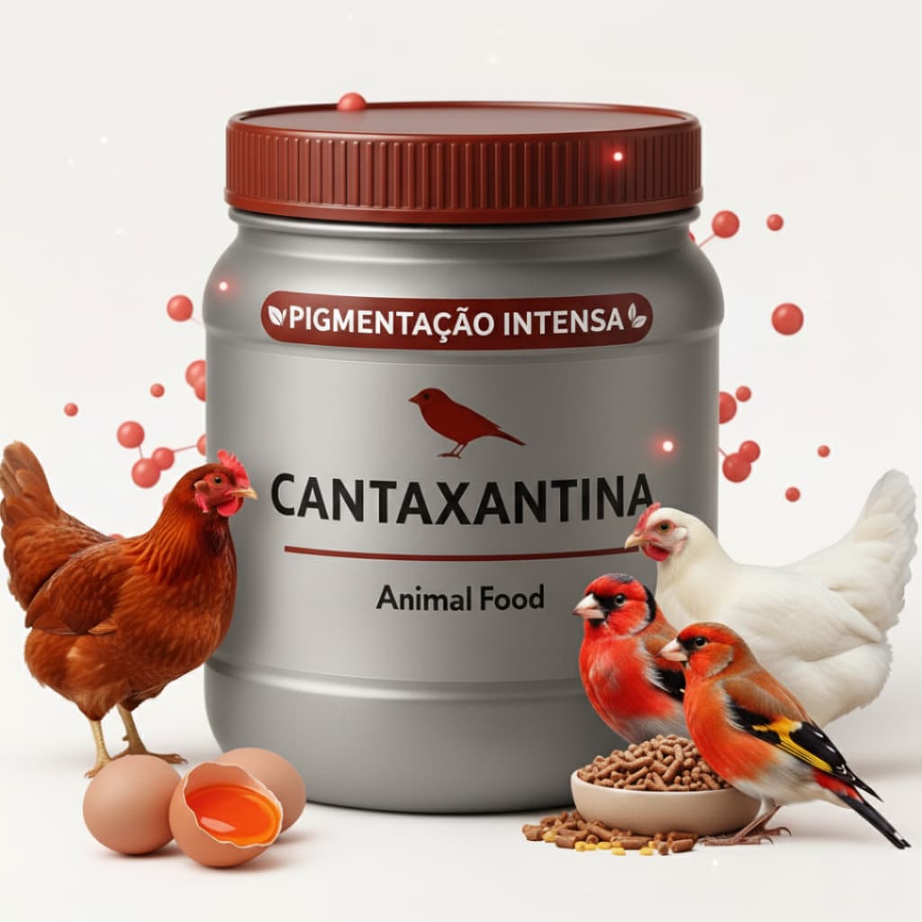Cantaxantina 100% Pura – Realça Cor de Ovos e Aves – Importada