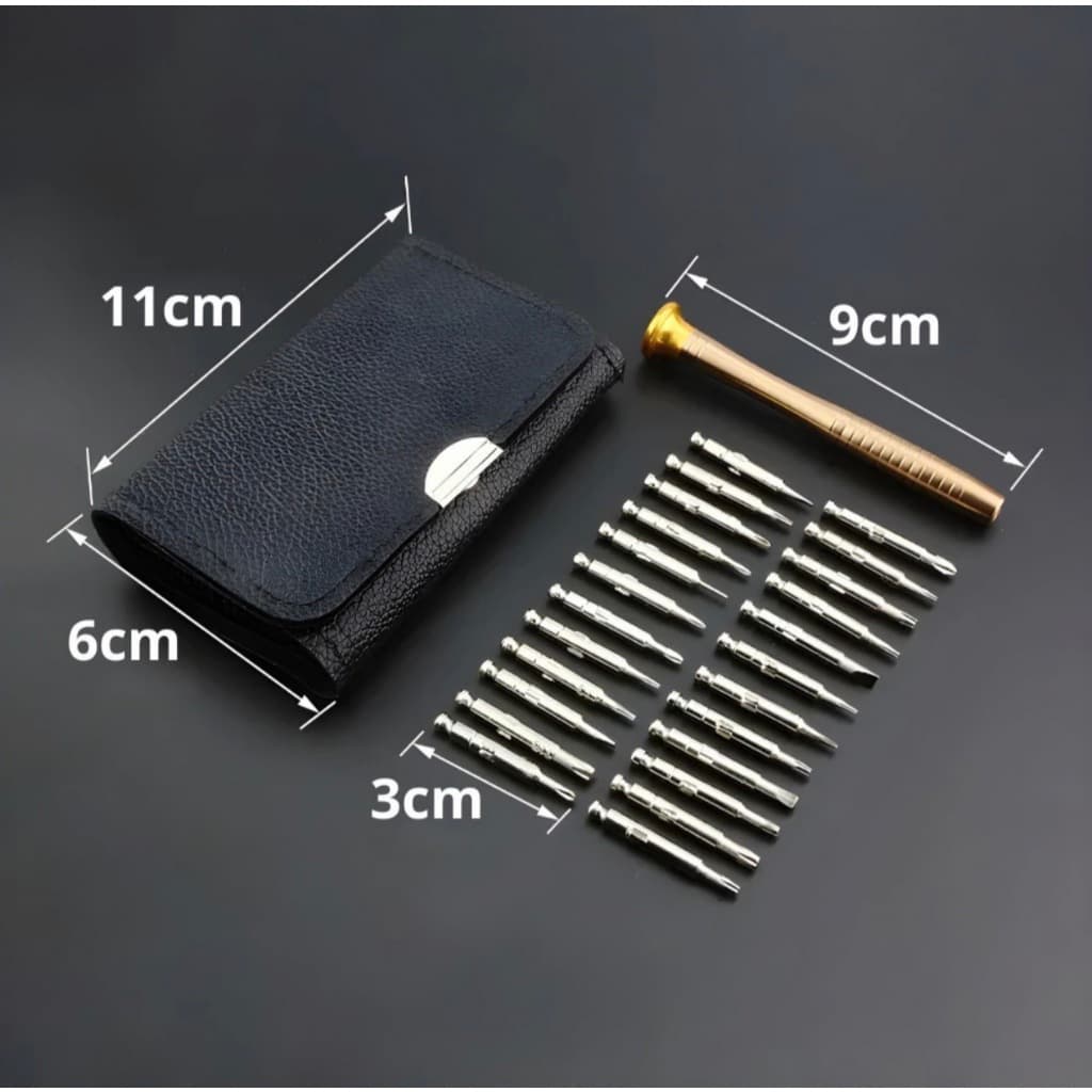Kit 24 Ponteiras Chave De Fenda Reparacao Ferramenta De Precisao Set Portátil Para Oculos Relógio BR