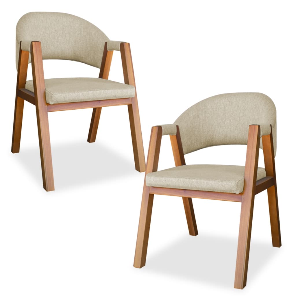 Kit 2 Cadeiras Sala de Estar Madeira Maciça Luxo