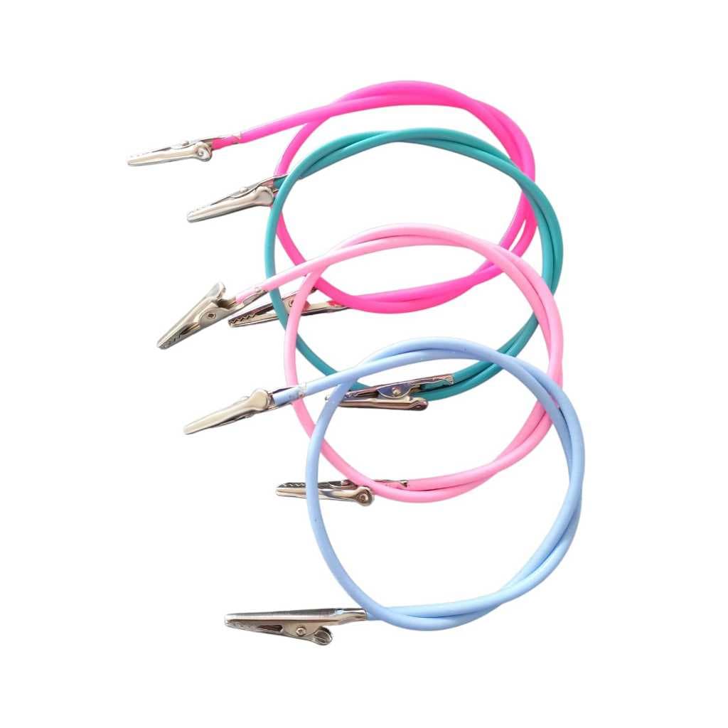 Prendedor de babador jacaré silicone