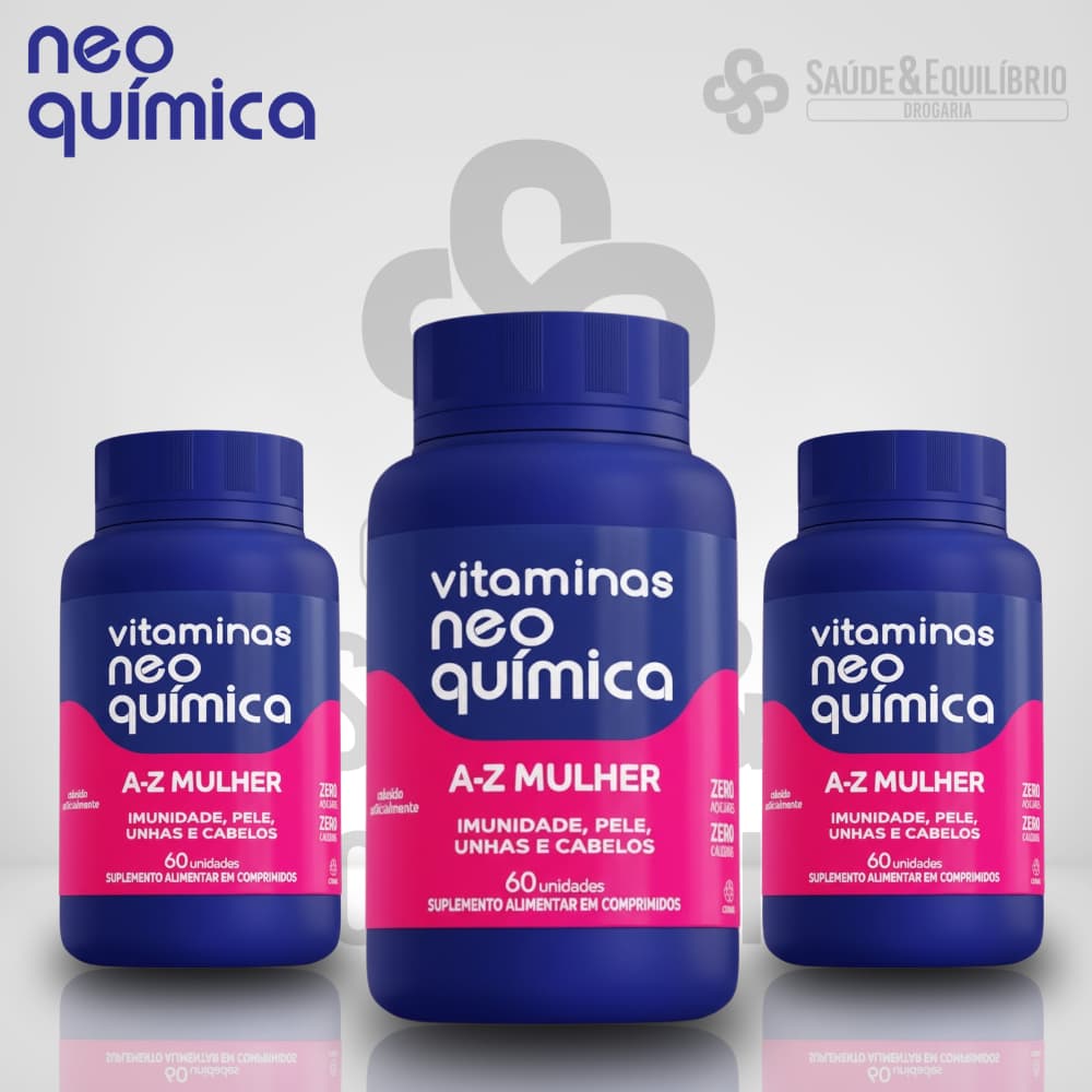 Vitamina A-Z Mulher Imunidade Energia Cabelos Unhas Pele