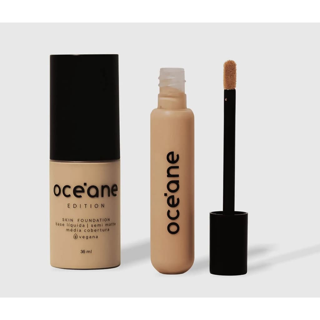 OCEANE - Kit Base Liquida 35ml+ Corretivo Skin Foundation 15g