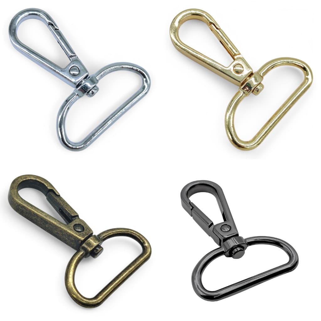 Mosquetão Bolsa Crochê 30mm 10 Und Artesanato