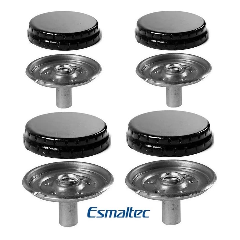 Kit Fogão Esmaltec Espalhador + Queimador 4 bocas Veneza/ Bali/ Ágata/ Munique/ Caribe