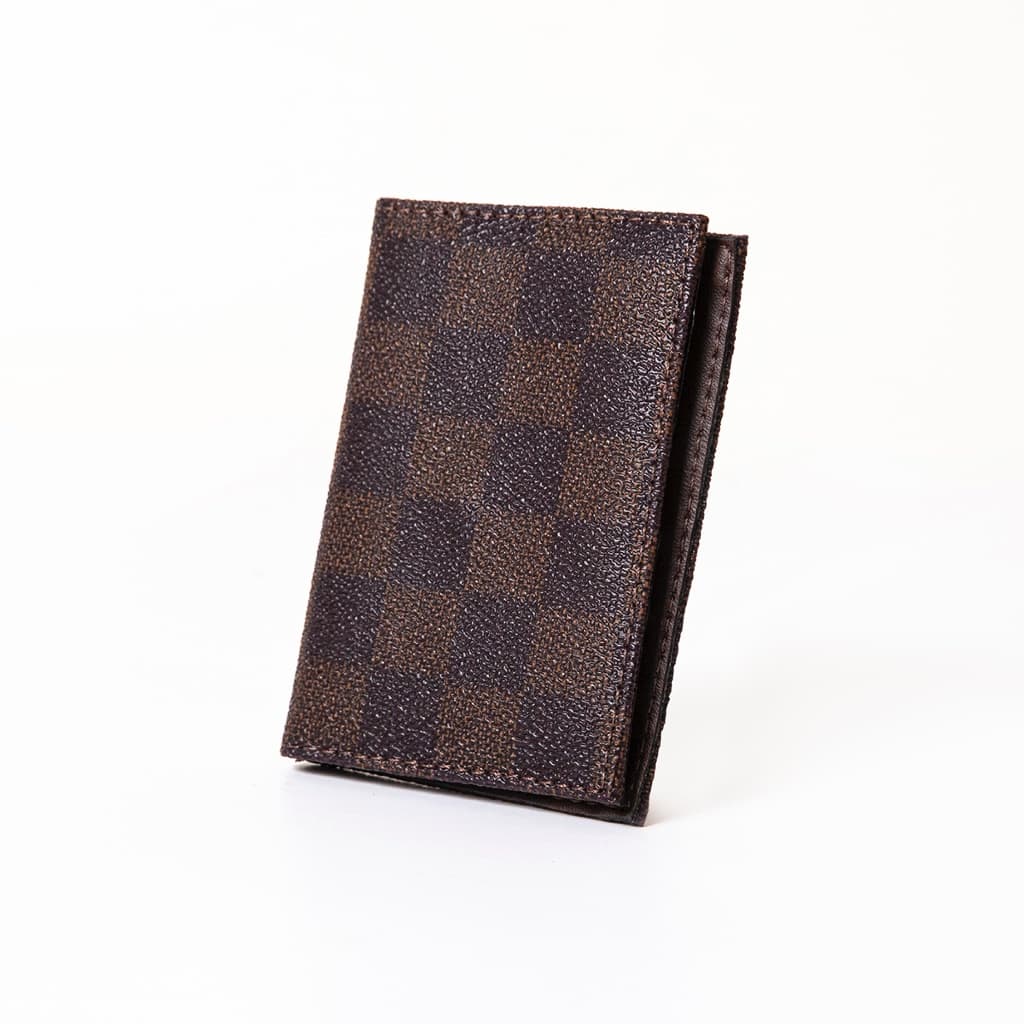 Carteira Porta Cartão Fina Pequena Quadriculada cabe Cnh, Cédulas