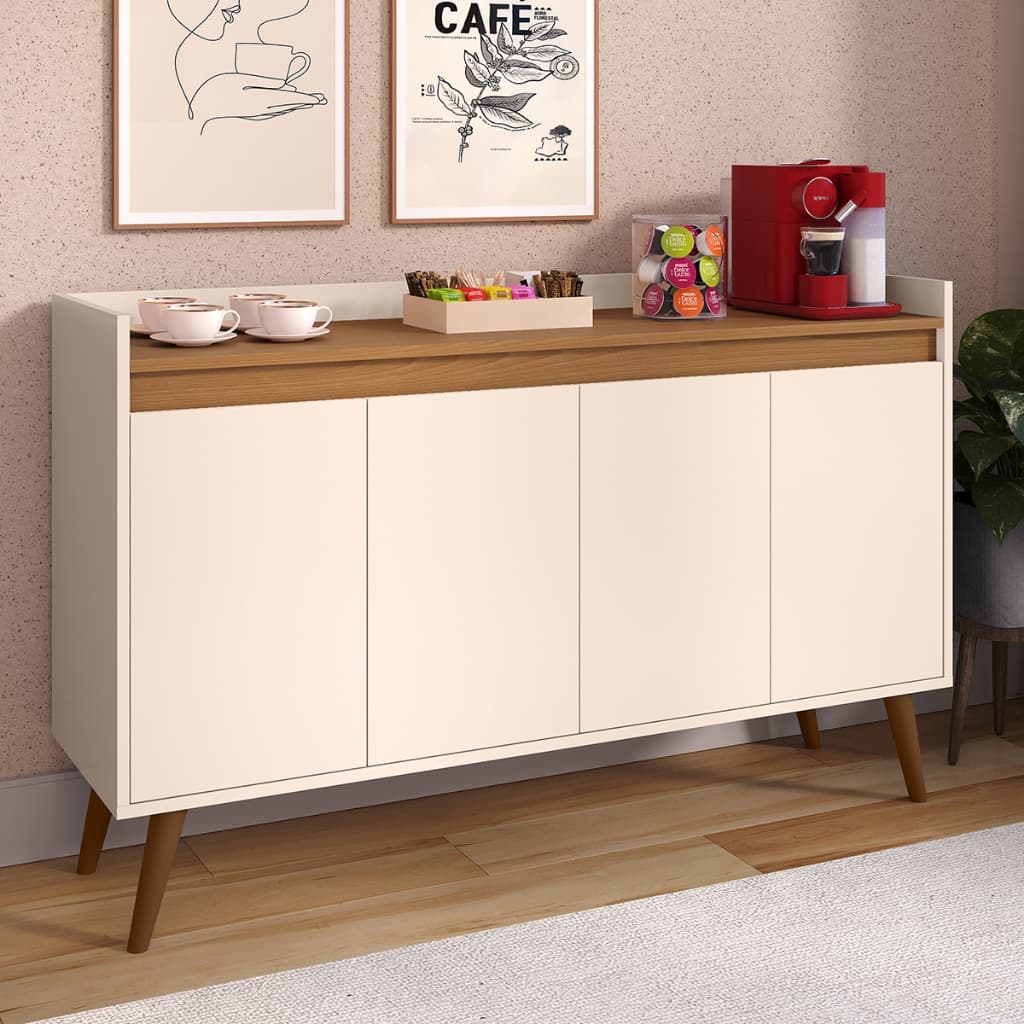 Aparador Buffet Rack Sala D Estar Café Armário Cozinha Prateleira Interna Veneza 2,3,4 Portas Outlet