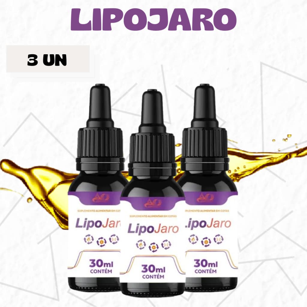 MEGA DESCONTO 3 FRASCOS LIPOJARO EFICAZ