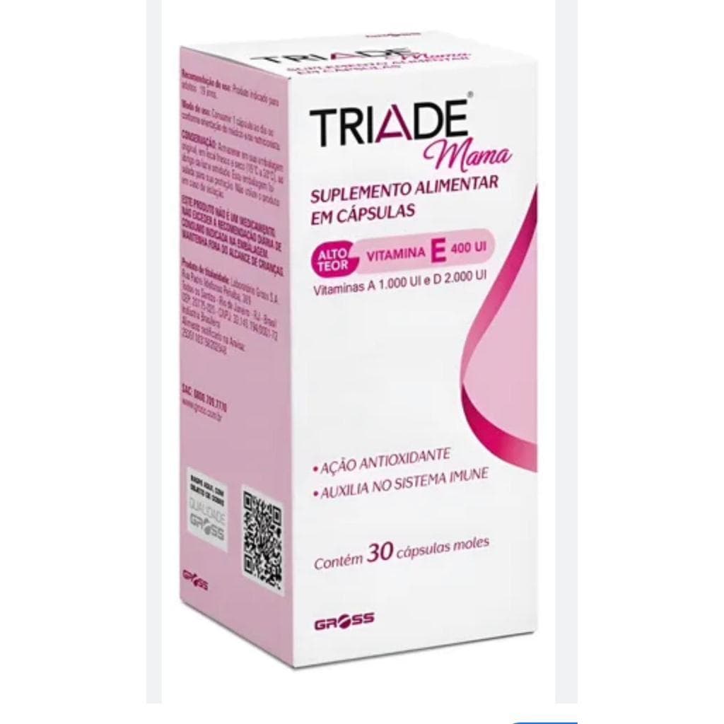 Triade Mama Gross 30 Capsulas - Suplemento Vitaminico