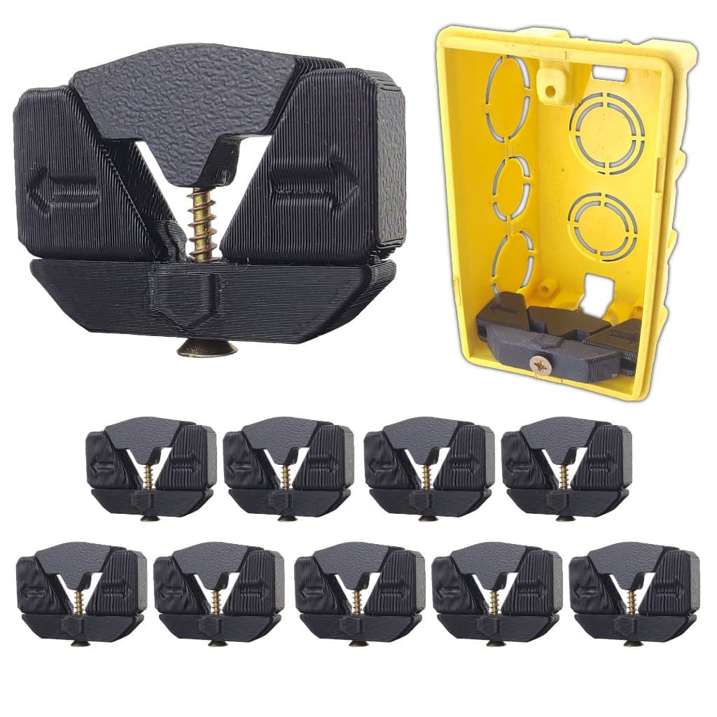 Reparo Salva Abas Caixinha De Luz 4x2 10 Unidades Fixador