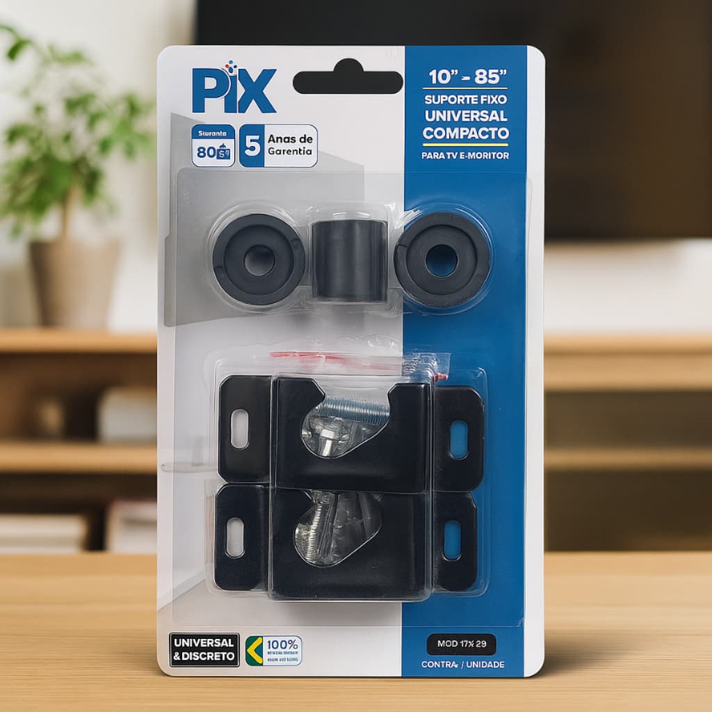 Suporte Universal Fixo Para Tv e Monitor Compacto