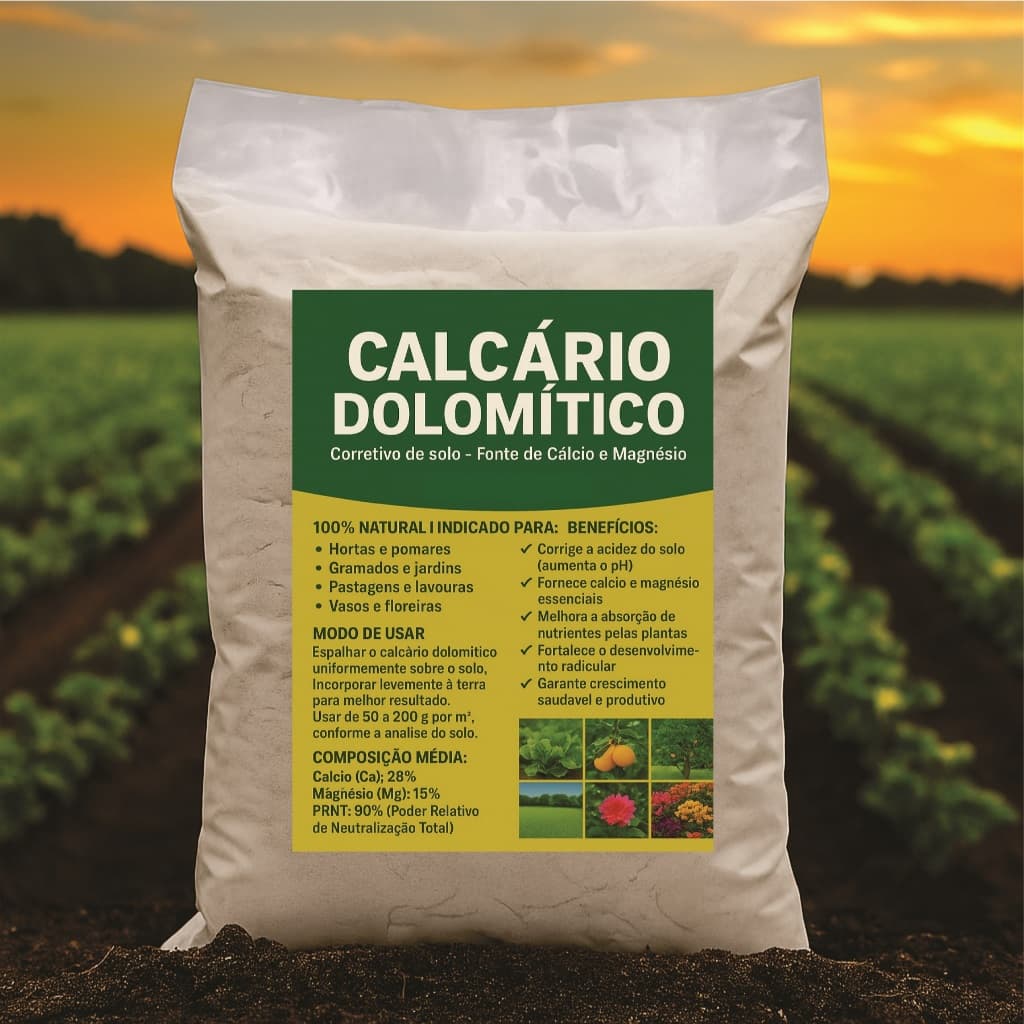 Calcário Dolomítico Corretivo de Solo e Ph 1Kg