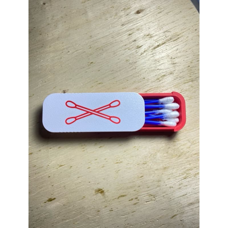 Estojo organizador de viagem para cotonetes