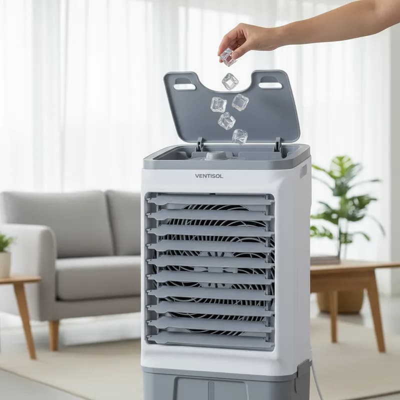 Climatizador de Ar Portátil Ventisol CLIN16 16Litros Evaporativo Umidificador Potente Agua Frio 127v ou 220v ventilador