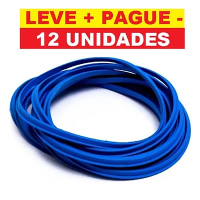 Kit 12 Borrachas Silicone universal panela de pressão 7 lts.