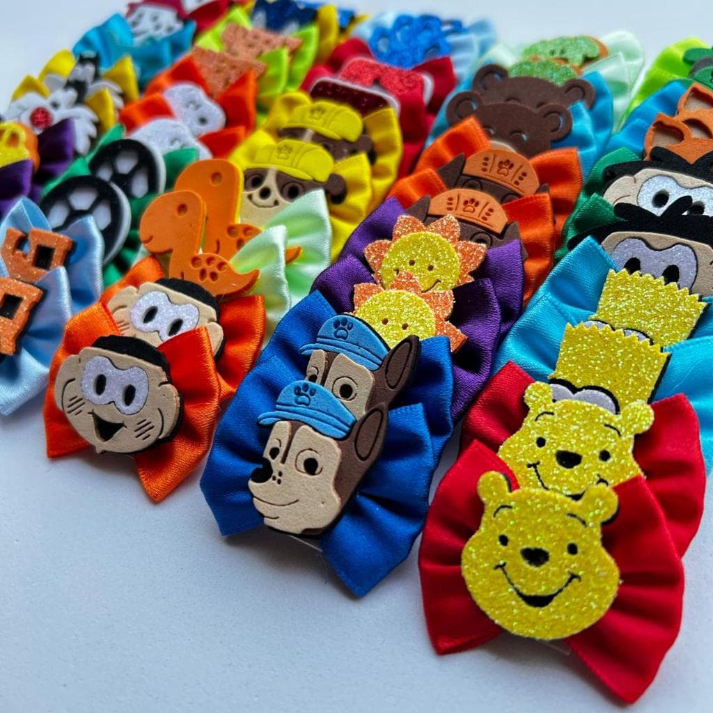 Laços Pet Sortidos 2013 - Macho e Fêmea - Tamanho M - 50 unidades