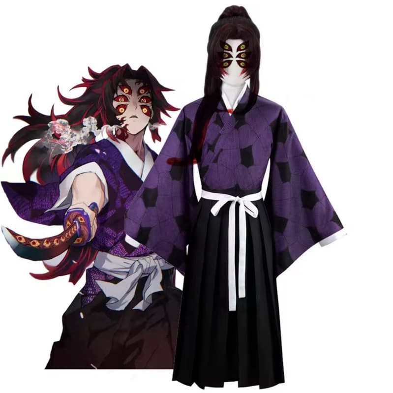 Manto kimono Tsugikuni yoriichi kokushibo cosplay lua superior 1 Demon slayer