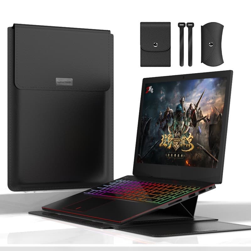 Case Capa Notebook Macbook Air Pro M1 E M2 Em Couro 3 Em 1