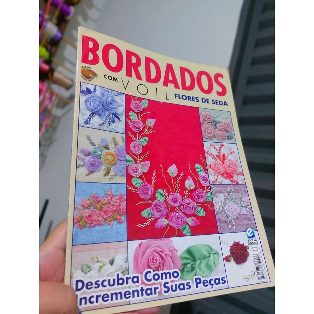 Revista Bordados Com voil Flores De Seda - N 13