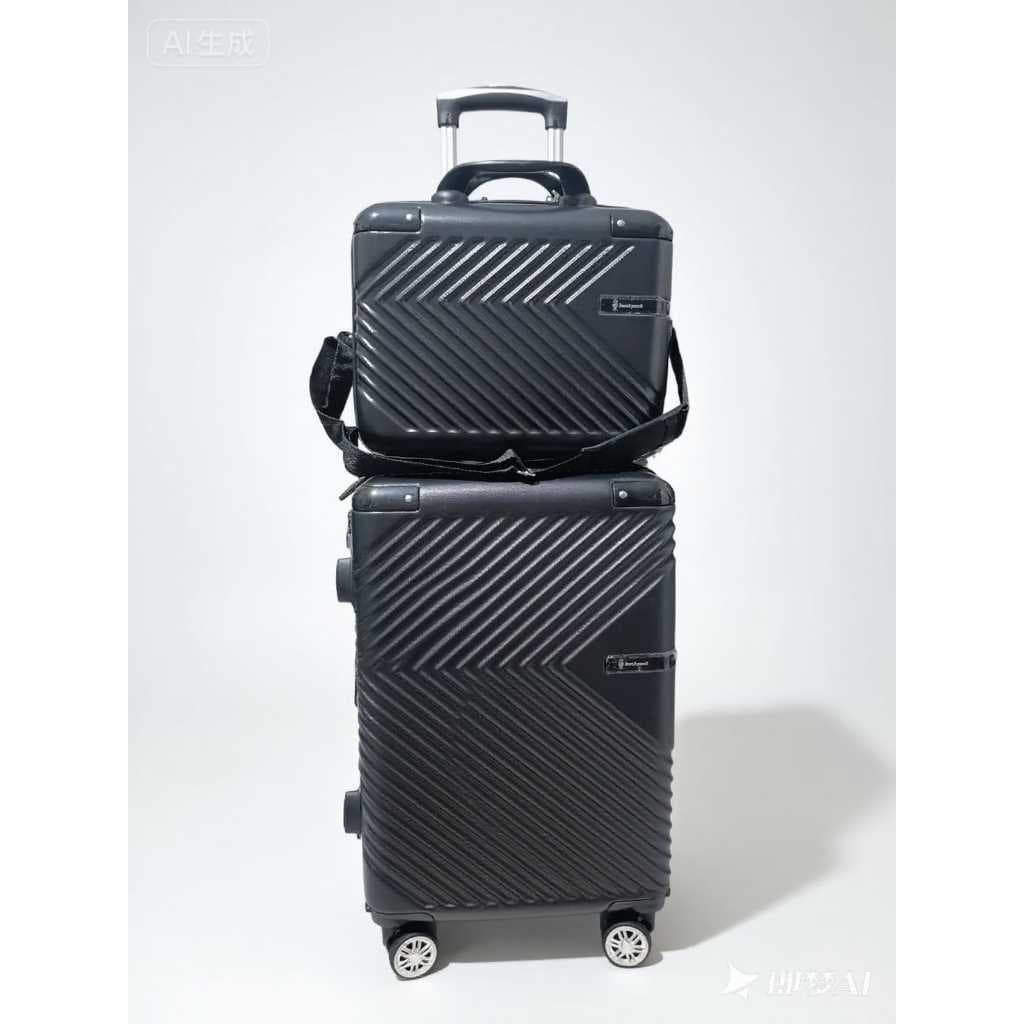 PROMOCAO kit de Mala De Viagem 10 KG Ziper Extensível 4 Roda Gira 360 Grau Fibra +Frasqueira 20inch