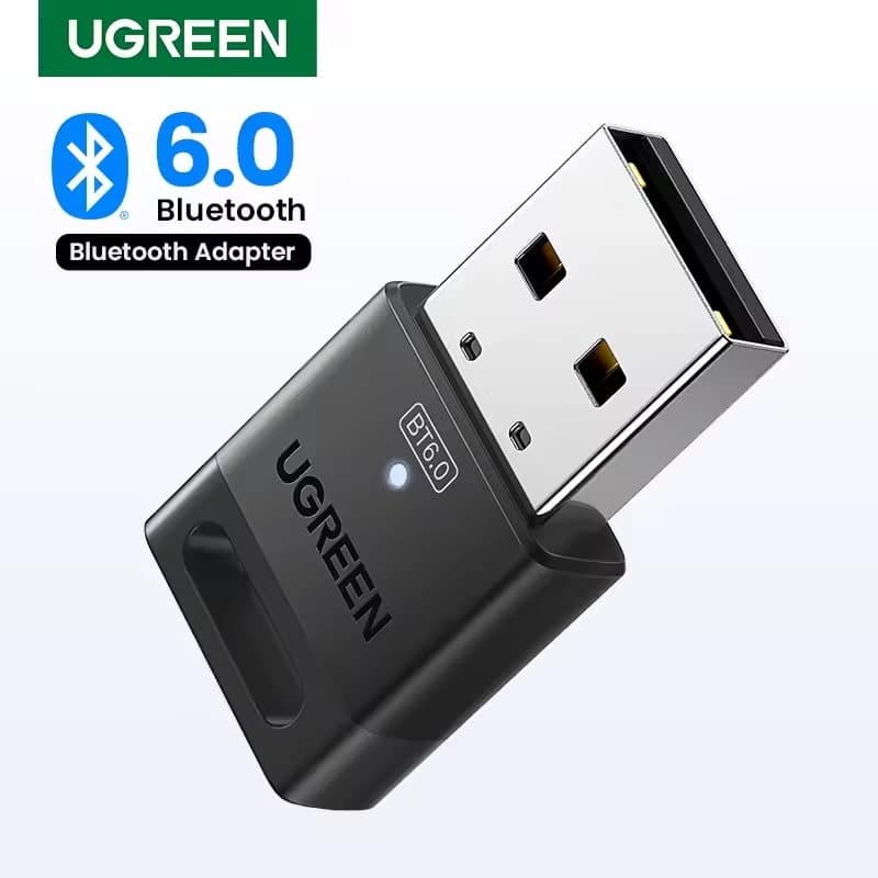 Adaptador USB Bluetooth Ugreen 6.0 PC Windows, Laptop, Teclado, Mouse, Fone de Ouvido