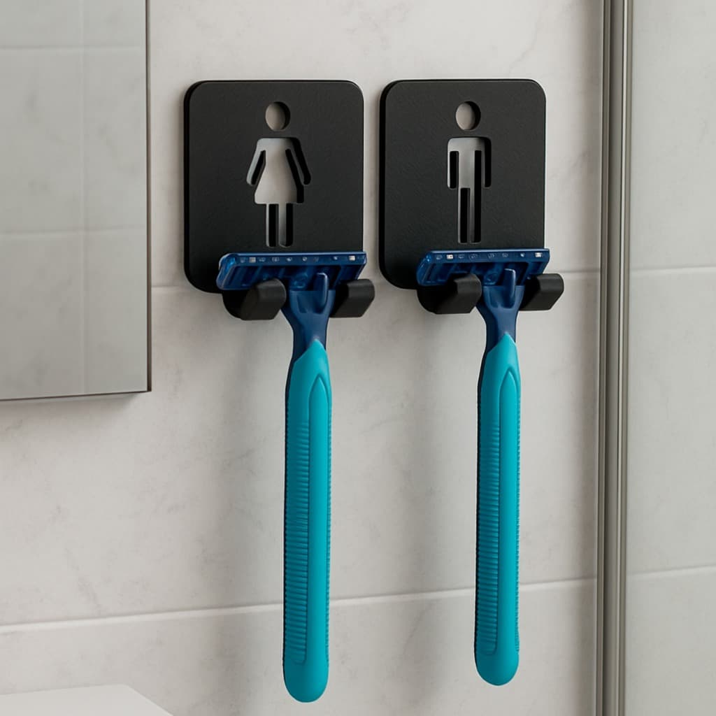 Organizador Para Banheiro de Gillette Gilete Lamina Masculino e Feminino Suporte