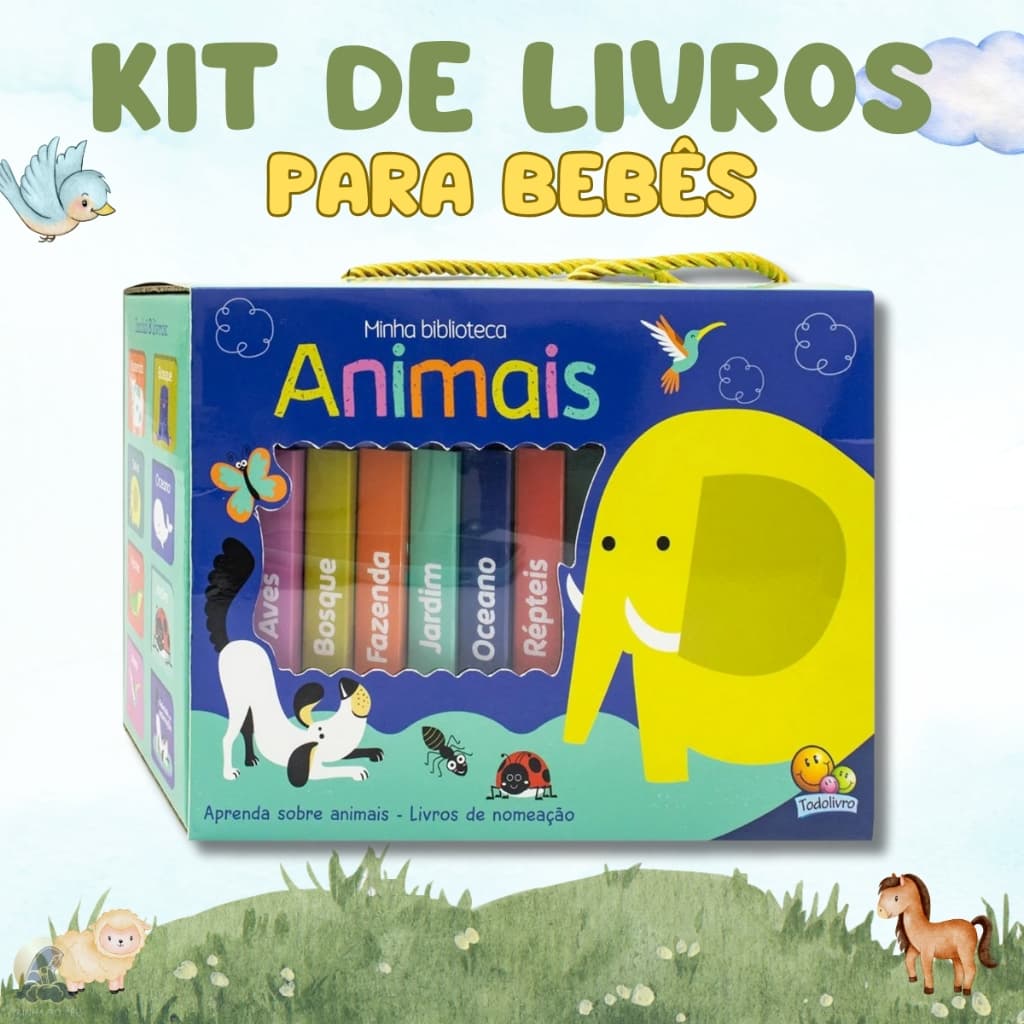 Box com 8 livros Minha Biblioteca | Animais
