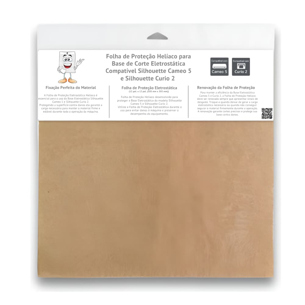 Folha de Proteção Helíaco Base Eletrostática Cameo 5 - Curio 2