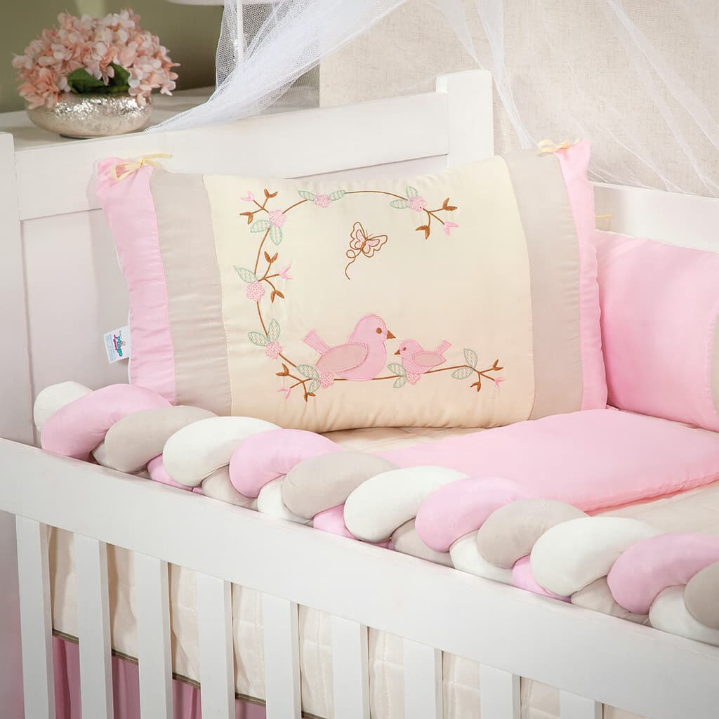 Kit Berço Menina Menino Completo Luxo 6 Peças Padrão Americano e Nacional