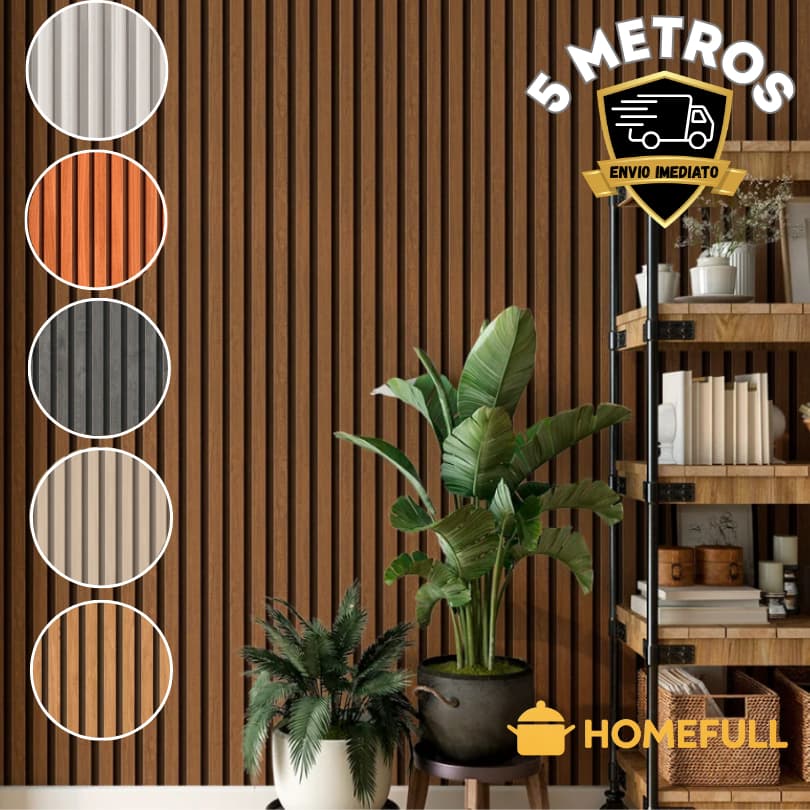 Papel de Parede Madeira 3D 5 METROS X 45CM Auto Adesivo Colante
