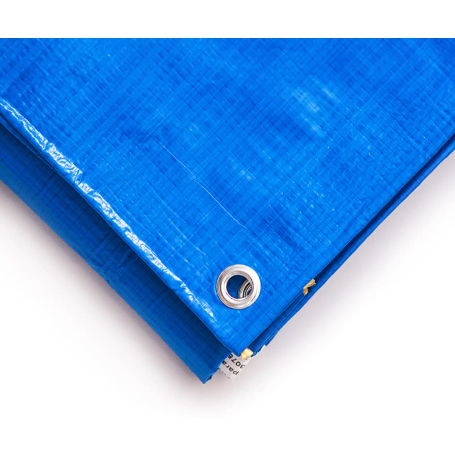 Lona multiuso Impermeável 1x2 300 Micras Azul  Bainha simples ilhós 1,00 - Primelonas SK