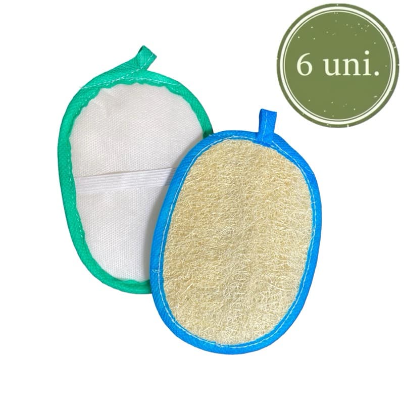 Bucha Vegetal oval 6 unidades