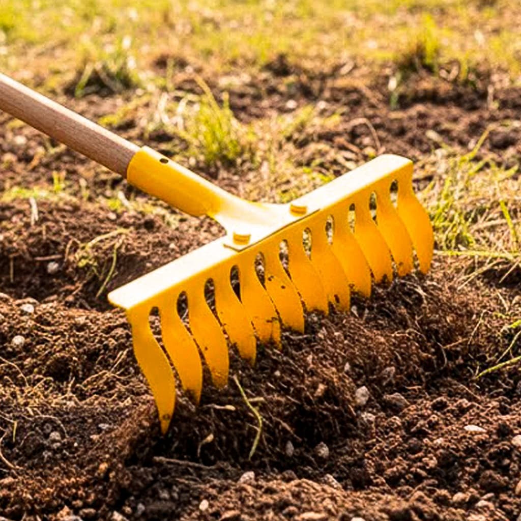 Ancinho Rastelo 12 Dentes De Metal Pesado Profissional Sem Cabo Oz