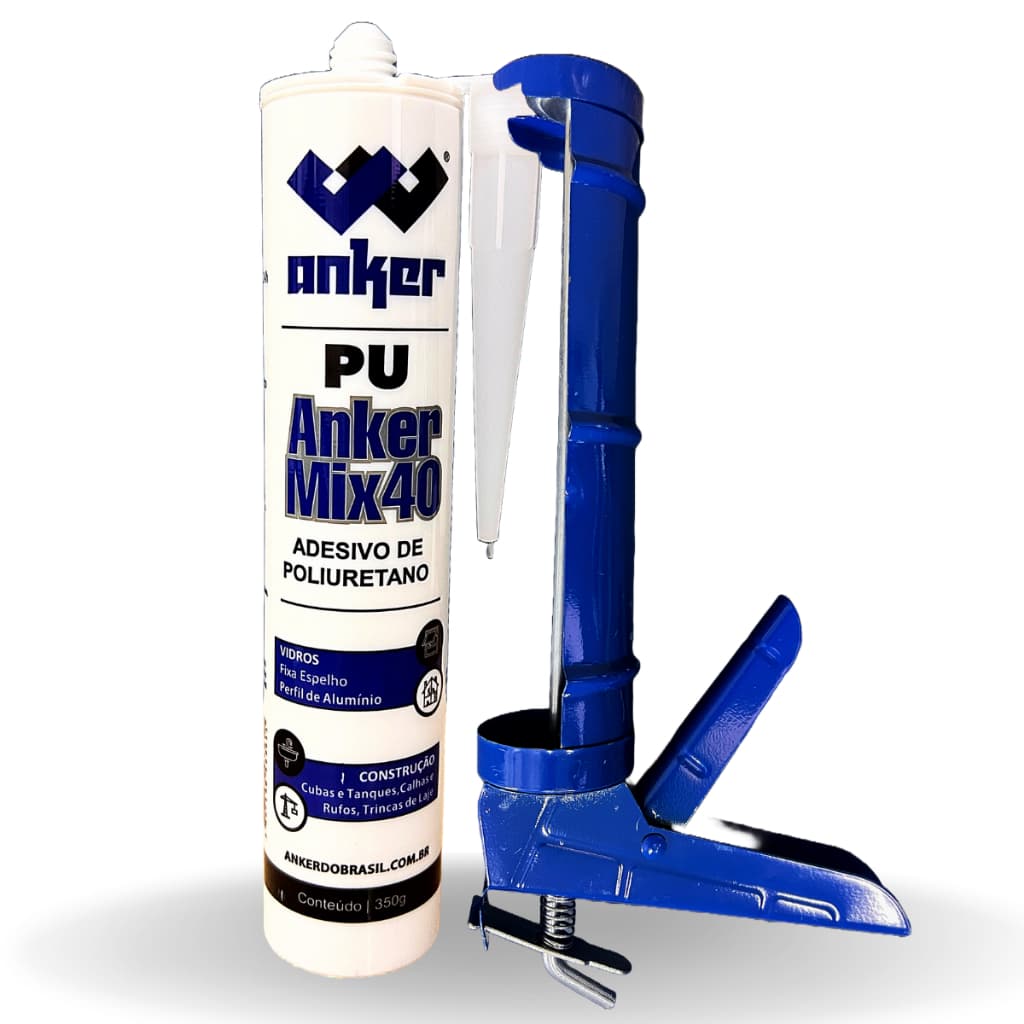 Pu40 Cola Pu com Aplicador para Calhas, Rufos, Placas 3D Mega Vedações Selante Para Construção Civil e Indústria