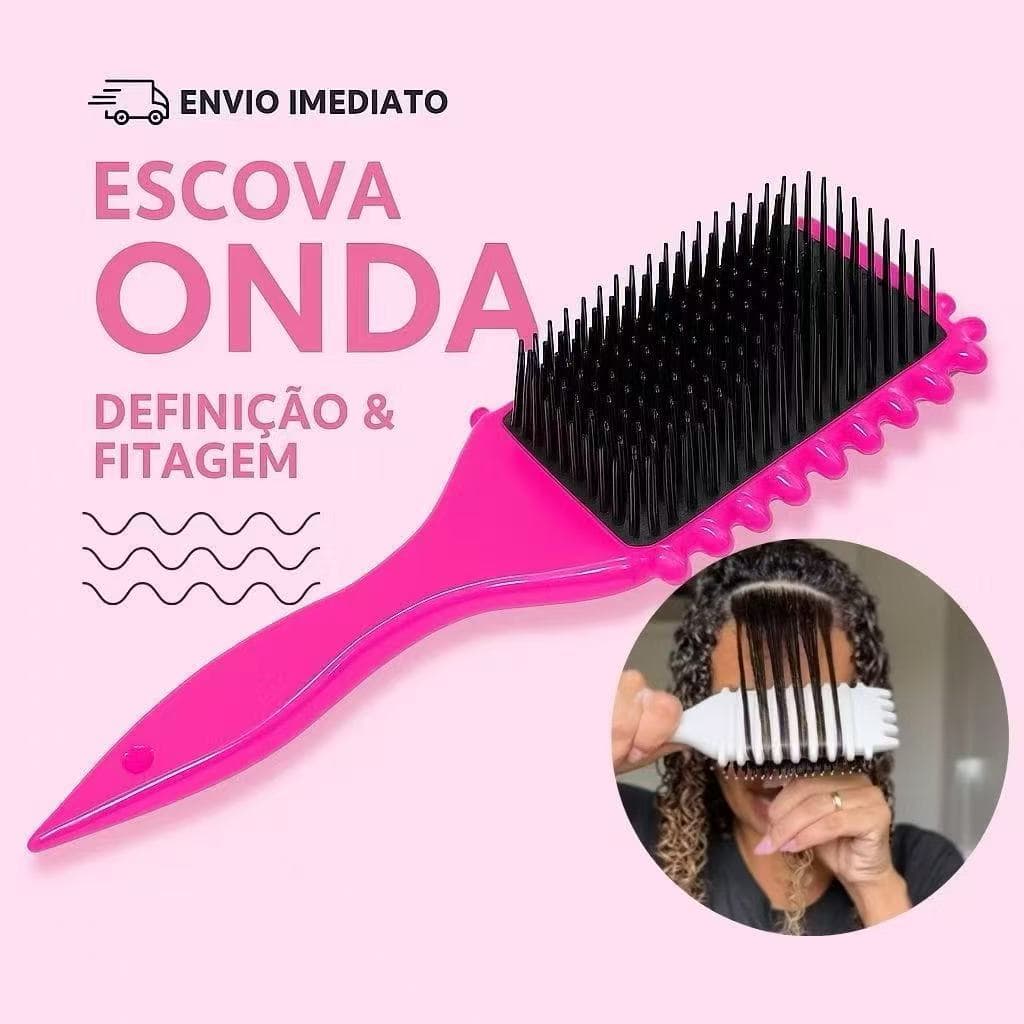 Escova Onda Finalizadora Beauty Flash Definição e Ondulação de Cachos e Finalização para Cabelo Cacheado Crespo Imperio