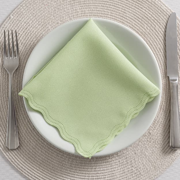 Guardanapo de Tecido Oxford Kit 12 Unidades 33cm Corte a Laser e Cores Variadas Mesa Posta