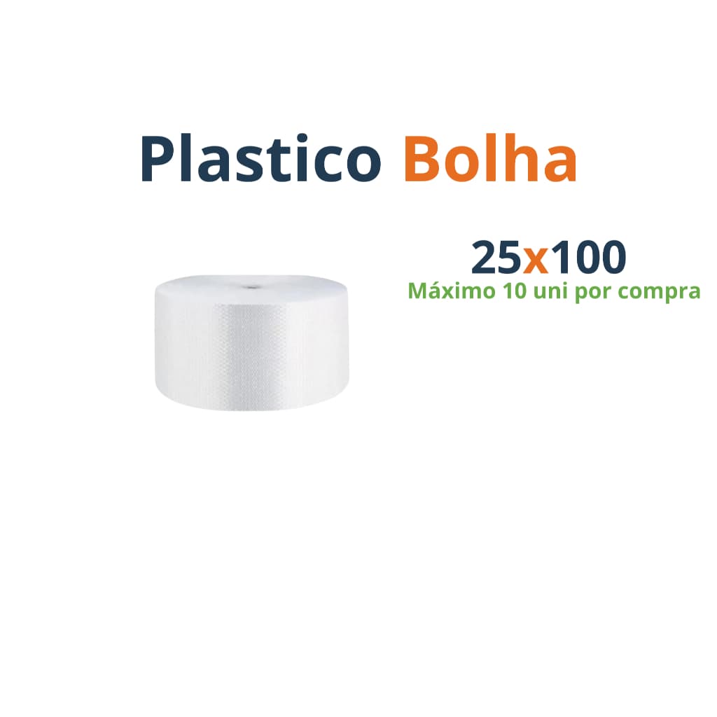 1 Plástico Bolha 25x100 Metros Envio Rápido ! 25 micras !