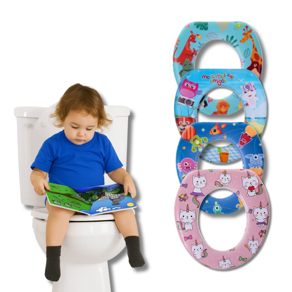 Assento Redutor Sanitário Infantil Macio Almofadado Desfralde Bebê – Conforto, Segurança e Higiene