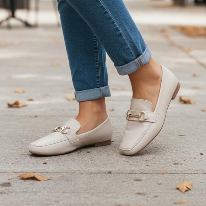 Mocassim Feminino Detalhe em Abs Cores Preto, Rosa, Terracota, Off White,Caramelo Confortável 4704