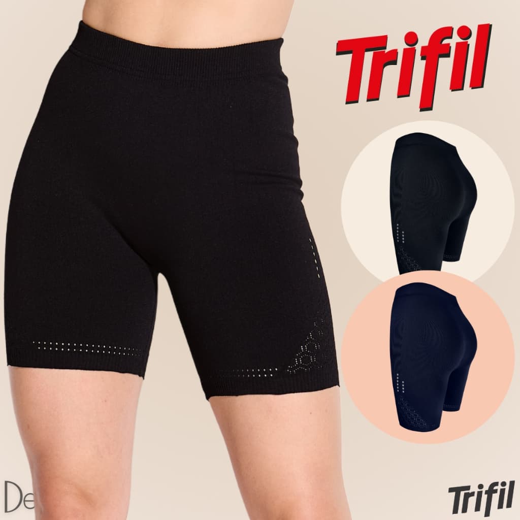 Bermuda Short Trifil Feminino Adulto Sem Costura para treino e Academia Corrida Esportes Fitness