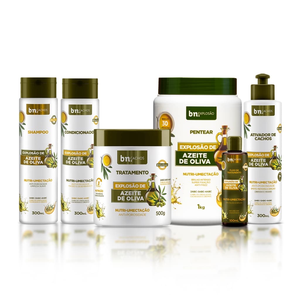 Kit Explosão de Azeite de Oliva + Óleo de Umectação | bn.Cachos