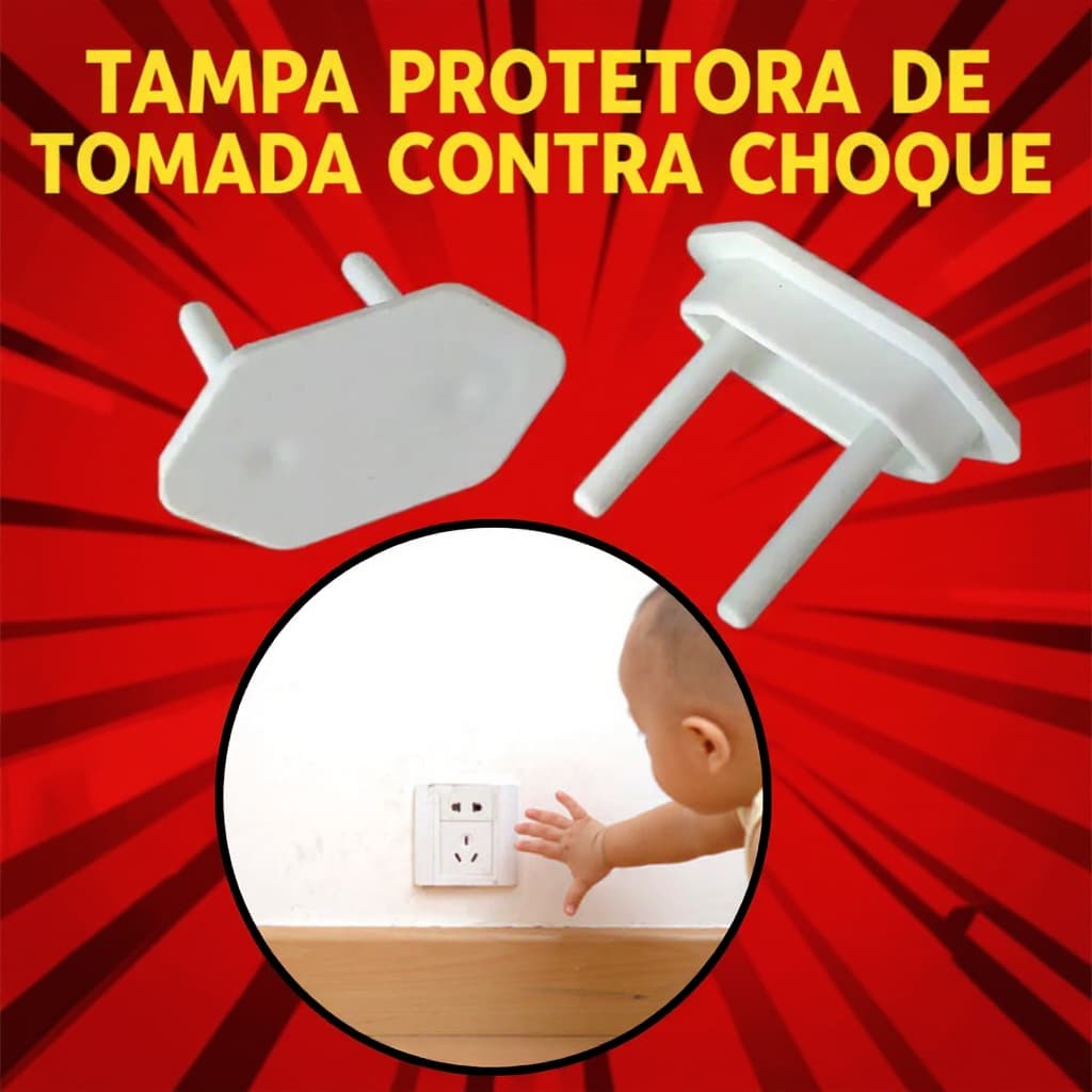 Protetor de Tomada Bebê & Idoso Segurança Anti-Choque Universal Removível e Reutilizável Clima
