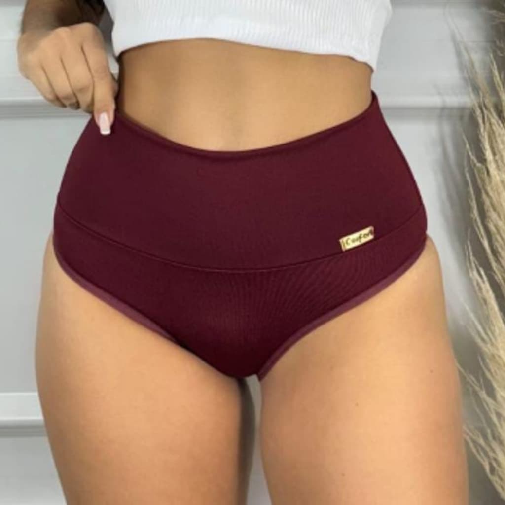 Kit 2 Cinta Calcinhas Modeladora Redutora Lingerie Feminina Seca Barriga