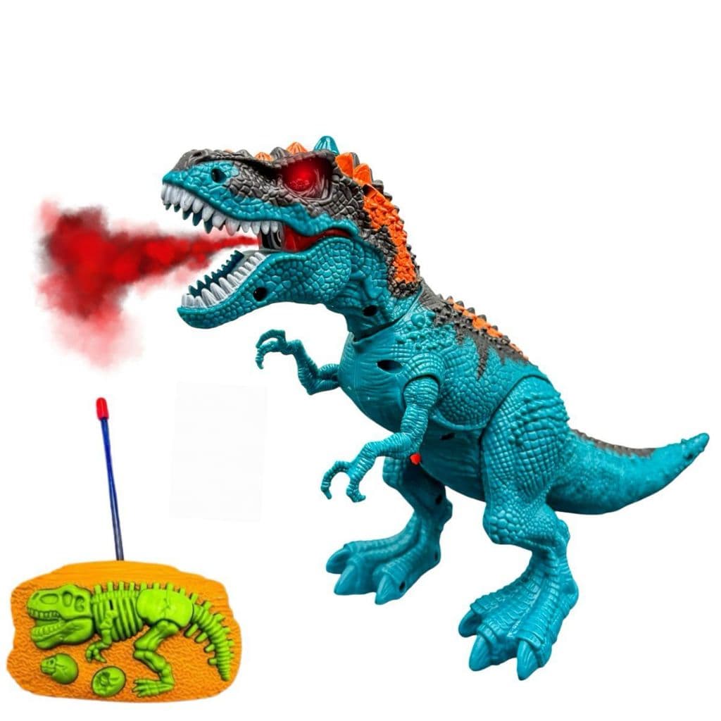 Brinquedo Dinossauro Controle Remoto Anda Solta Fumaça Tiranossauro Rex