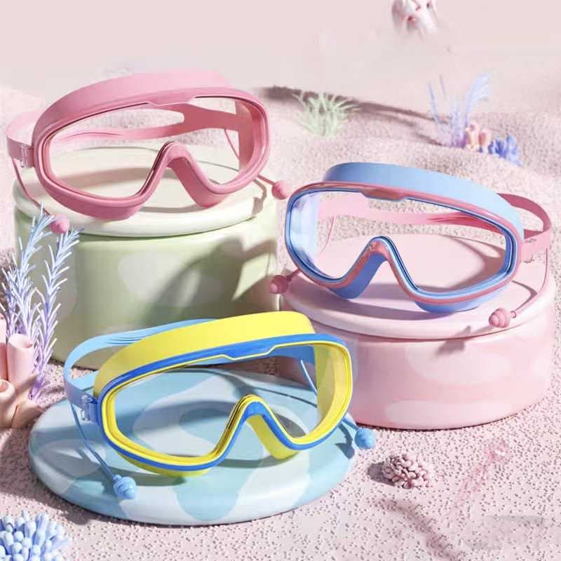 Óculos De Natação Infantis/Adulto  Com Protetor De À Prova D'água , Antiembaçante E HD Para Meninos Meninas