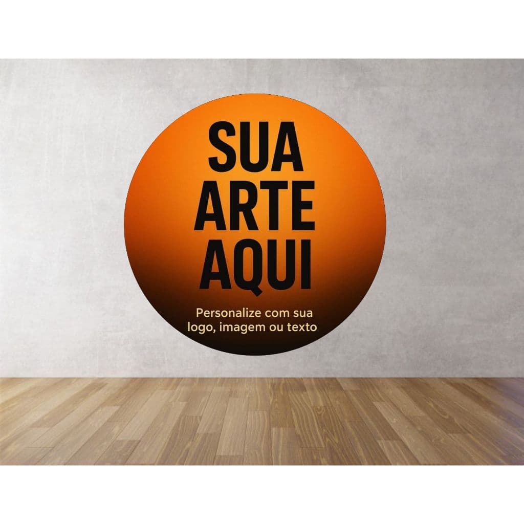 Painel Lona Redondo Personalizado Sua Foto