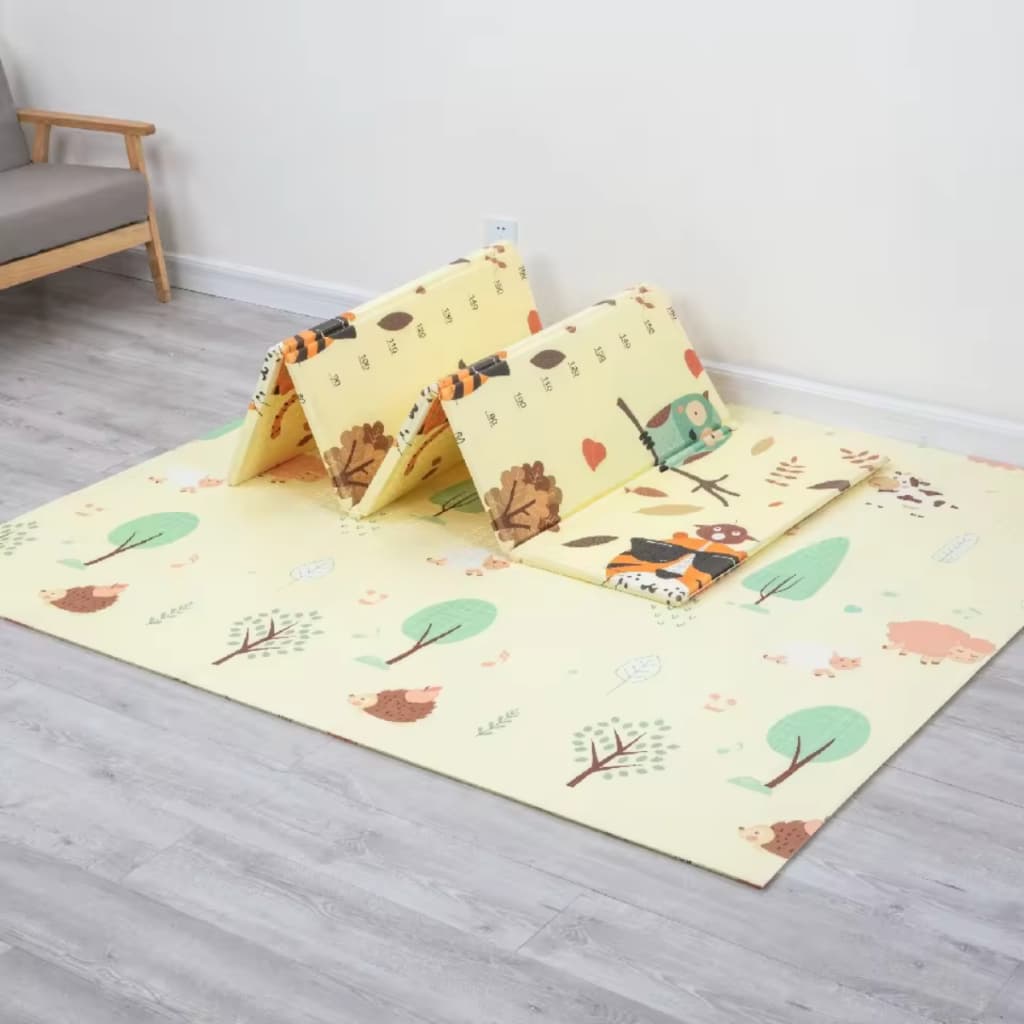 Tapete bebe emborrachado 8mm grosso Tatame Infantil Bebê Dupla Face tummy time atividades Grande